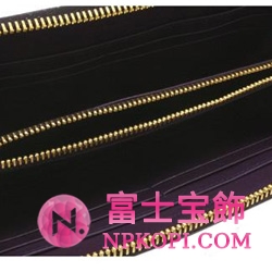 ミュウミュウ MIU MIU ラウンドファスナー式長財布 サイフ 財布 さいふ バイオレット 5M0506-ST-COCCO-LUX-VIOLA